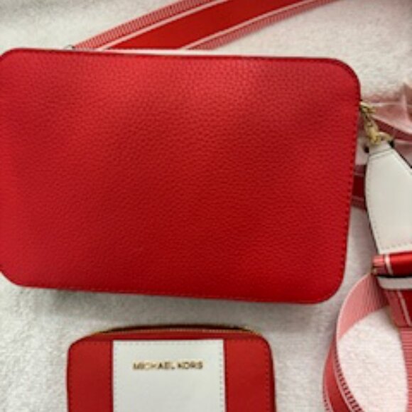 Michael Kors "spiced coral" handbag PLUS matching small wallet NWT - Picture 2 of 9